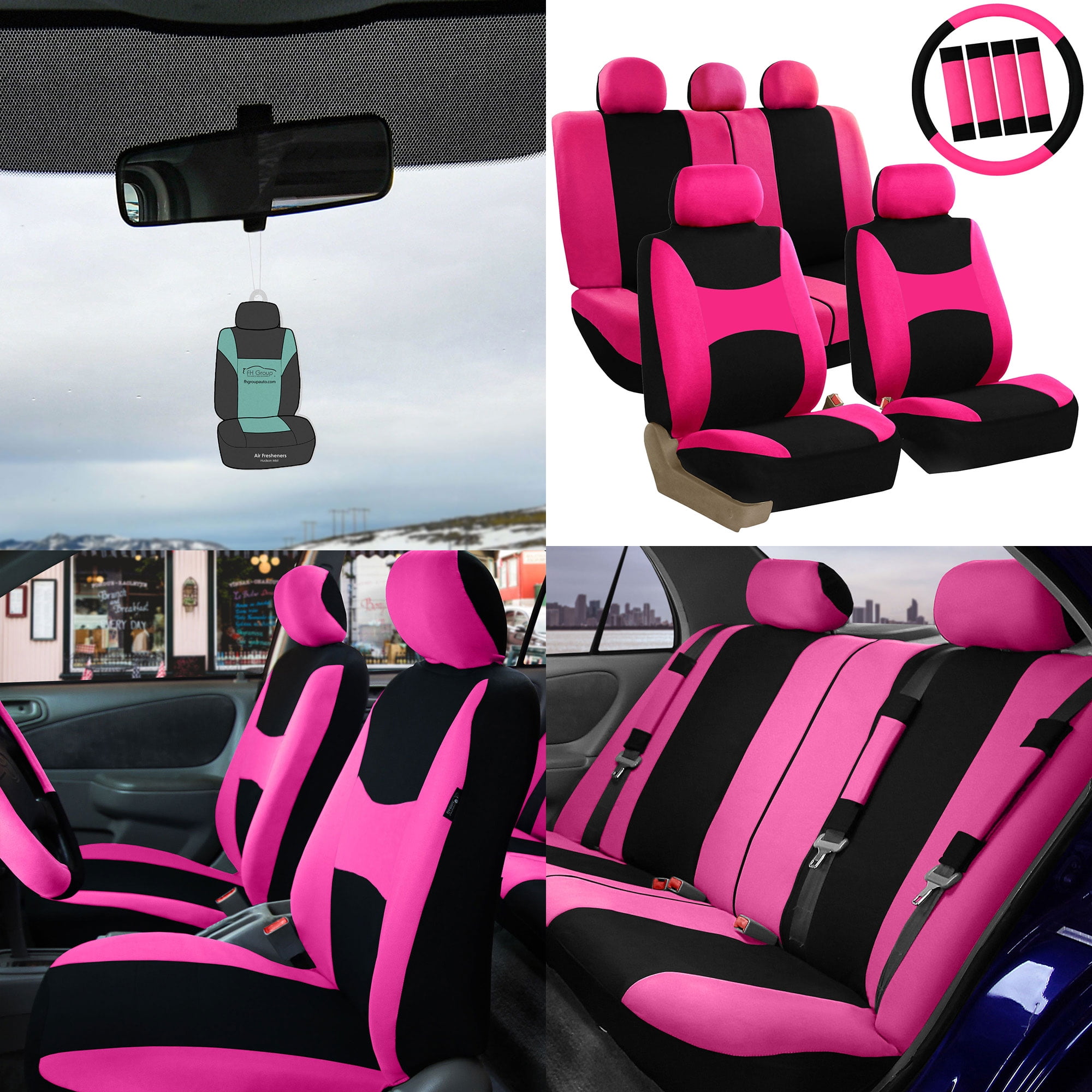 pink seat covers walmart