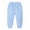 Sky Blue, variant on KAUOD Unisex Boys Girls Cotton Pants, Kids Baby Harem Bottoms Sweatpants Elastic Pants Pull On Sport Jogger Trousers