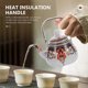 thumbnail image 2 of Enamel Teakettle Vintage Water Boiling Kettle Pot Gas Stove Enamel Teapot for Home Office with Strainer, 2 of 3