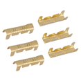 thumbnail image 1 of Brass Crimp Terminals, 100Pcs Quick Connect Wiring Terminals, Electrical Wire Crimp Connector Kit 0.5-1.5mm Square Wiring Range DJ453B, 1 of 8