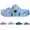 Ocean White, variant on Pink Women Fashion Trend Slides Sandals Double Buckle EVA Strap Slip-on Slip-On
