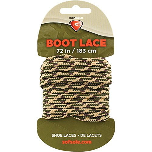Boot Waxed Lace Tan Camo 72"