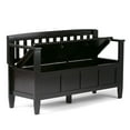 thumbnail image 2 of Atlin Designs Entryway Storage Bench in Coffee Brown, 2 of 4