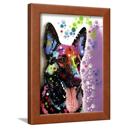 German Shepherd Afghan - German Shepherd Framed Print Wall Art By Dean Russo