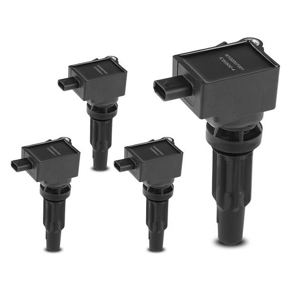 Ignition Coil Kit 4 - Compatible with 2019 - 2021 Ford Edge 2.0L 4-Cylinder 2020