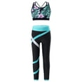 thumbnail image 1 of CHICTRY Girls Sleeveless Strappy Back Crop Top with Color Block Leggings Pants Gym Suit for Sports Workout Hiking Lily 10, 1 of 7