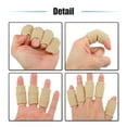 thumbnail image 4 of Unique Bargains 40pcs Breathable Finger Sleeves Thumb Braces Support Elastic Compression Protectors Black Beige, 4 of 6