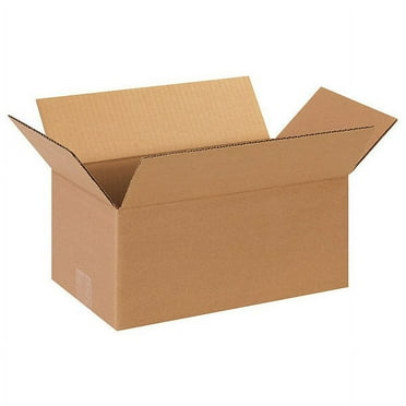 ZoroSelect Long Corrugated Boxes, 12" x 5" x 5", Kraft, 25/Bundle