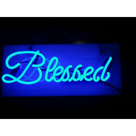 Queen Sense 14" Blessed Neon Sign Acrylic Man Cave Handmade Neon Light 114BDBA