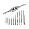 thumbnail image 1 of 10Pcs -Taps Bit Small Hand Screw Thread Taps M1-.5 HSS Mini Metric Plug Tap Screw Tap Drill Tapping, 1 of 5