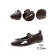 thumbnail image 5 of BRGZLK Women's Mary Jane Flats 2026 Solid Color Comfortable Dressy Ballet Flats Shoes with Elastic Strap Casual Fashion Slip On Walking Shoes Brown 7.5, 5 of 9