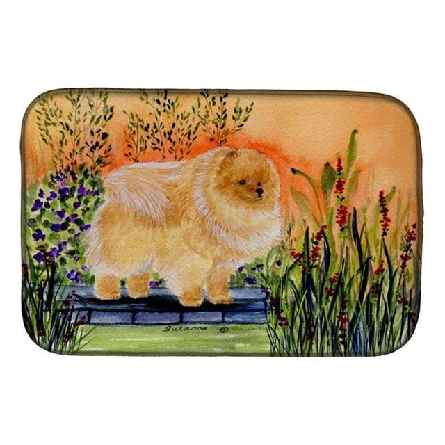 Carolines Treasures SS8161DDM Pomeranian Dish Drying Mat