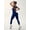 Royal Blue, variant on Women Backless One Piece Jumpsuits Sleeveless Scoop Neck Bodycon Romper Seamless Workout Yoga Royal Blue S