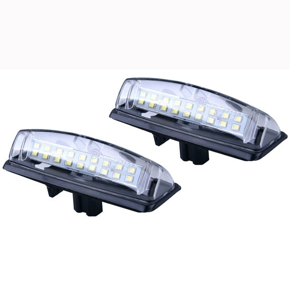 LED License Plate Light Tag Lamp Assembly Replacement For 2002-2011 Toyota Camry 2004-2010 Toyota Sienna, DC12V 6000K White, Pack of 2