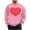 Pink(Type 7), variant on NuoCaiYun Valentines Sweatshirts for Men Crew Neck Fashion Print Long Sleeve Casual Loose Comfort Pullover Tops