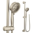 thumbnail image 3 of Moen Eco-Performance 4-Function Handheld Shower with Slide Bar, Brushed Nickel, 3 of 6