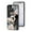 Black Flower Bush, variant on Compatible with iPhone 16 Rotatable Ring Stand with Bling Glitter Diamond, Printed Case Fashion Luxury Flower Floral Pattern Slim Cover for iPhone 16 6.1 inch 2024, Purple Magnolia