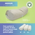 thumbnail image 4 of Millet 5x14" Neck Roll Pillow with Pillowcase - Organic Cotton Soft Neck Pillow, 4 of 11