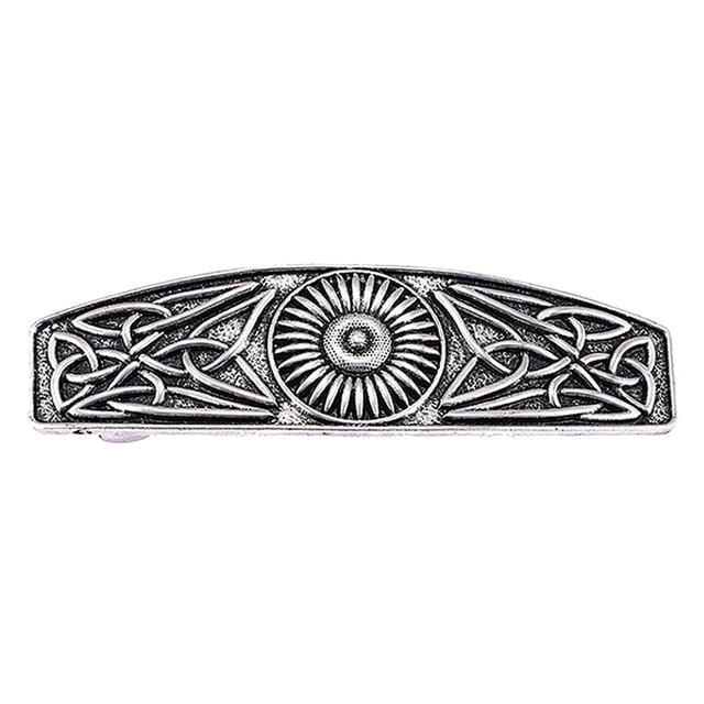 Pinza De Pelo Con Pasador Francés Grande Con Nudos Vikingos Antigua Para Mujer - PLATA 2 Sunnimix broches para el cabello retro para mujeres