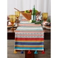 thumbnail image 3 of Design Imports 753657 Chemin de Table à Rayures Picante 13 x 72 Po avec Franges, 3 of 4