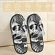 thumbnail image 2 of Balery Psychedelic Skull Illusion Art Pantuflas de Casa de Felpa Silenciosas con Diseño Estampado, Zapatillas Cómodas Antideslizantes de Algodón para Interior-Medium, 2 of 8