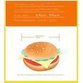 thumbnail image 3 of Jouet en Peluche Coussin burger Simulé 30cm, 3 of 6