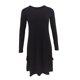 thumbnail image 1 of Vestido de Jersey de Algodón Vintage Minnieouse de Manga Larga Negro XL, 1 of 6