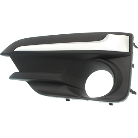 Fog Light Trim Compatible with 2017-2019 Subaru Impreza Front Driver Side Primed