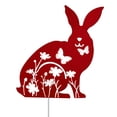 thumbnail image 6 of JZROCKER Wrought Iron Rabbit Garden Stake Garden Sign Art Ornament Crafts Supplies, 6 of 8