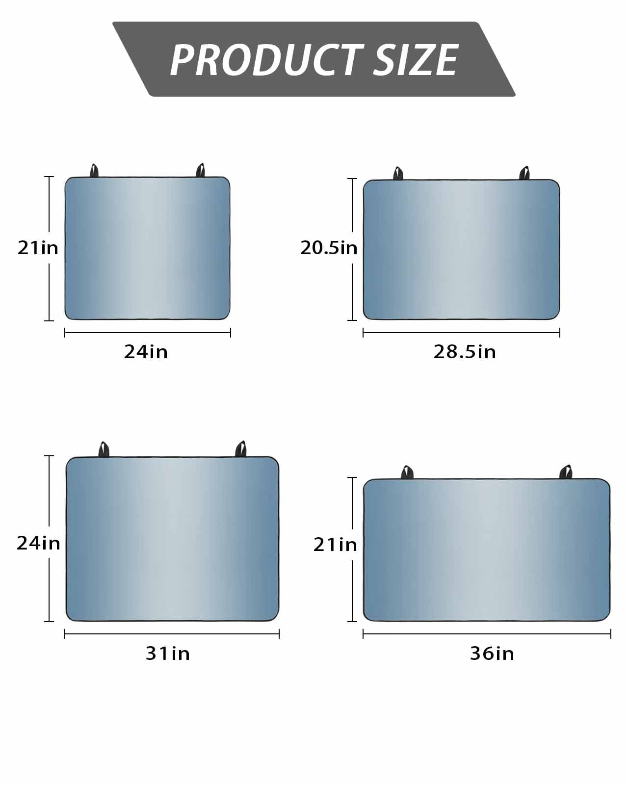 Stove Top Covers for Electric Stove, Blue Ombre Glass Stovetop Cover Protector, Modern Gradient Abstract Art Induction Cooktop Protector Oven Mat for Kitchen Countertop 24"x21"