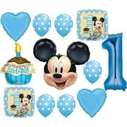 Mickey Mouse Party Supplies Babies 1st Birthday Balloon Bouquet Decoration