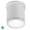 White, variant on FM-W2605-AL-WAC Lighting-Tube-18W 1 LED Flush Mount-4.5 Inches Wide by 5 Inches High-Brushed Aluminum Finish