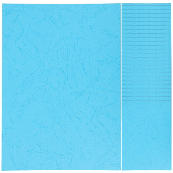 COMPUKAS 100Sheets A4 Binding Covers Blue Paper Book Binding Paper Elegant Appearance 8.3X5.9X0.04In