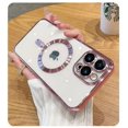 thumbnail image 1 of Fashion Transparent Phone Case For iPhone 15 14 13 Pro Max Plating Soft Silicone Cover, 1 of 5