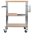 thumbnail image 2 of Winsome Wood Madera Kitchen Utility Cart, Bamboo Finish, 2 of 9
