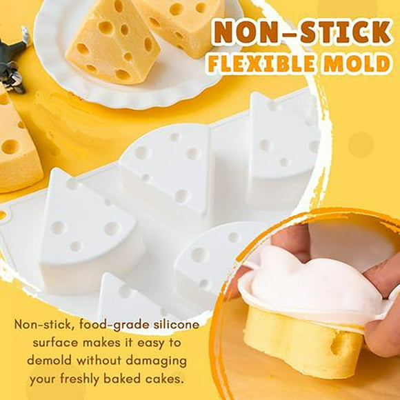 NANDIYNZHI (Clearance) Chocolate Cheese Decor Mould Shape Baking Cookie Silicone Cake Cake Mould Silicone Molds A