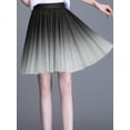 thumbnail image 4 of Women's Elegant Tulle Skirts, Gradient Color Elastic A-Line Layered Short Skirt Streetwear, 4 of 10