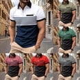 thumbnail image 6 of Mens Polo Shirts Cotton Button Up Crew Neck Big and Tall Golf Shirt Stretch Relaxed Fit Regular Fit Golf Shirt, 6 of 6