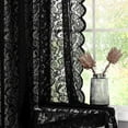 thumbnail image 5 of Wehilion 2pcs Luxury Light Filtering White Drapes Window Treatment Lace Sheer Curtains Vintage Floral Sheer Window Curtain Panels for Living Room Bedroom, 5 of 7