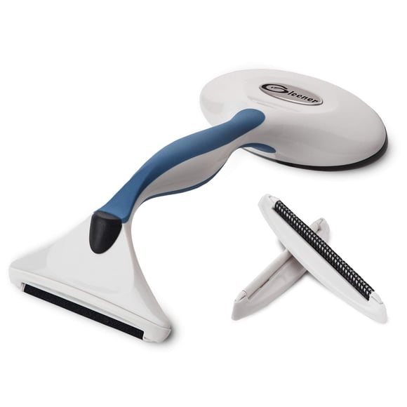 GLEENER Fabric Shaver & Lint Brush | Battery-Free Ultimate Fuzz Remover | Adjustable Depiller for Clothing & Furniture (Slate Blue)