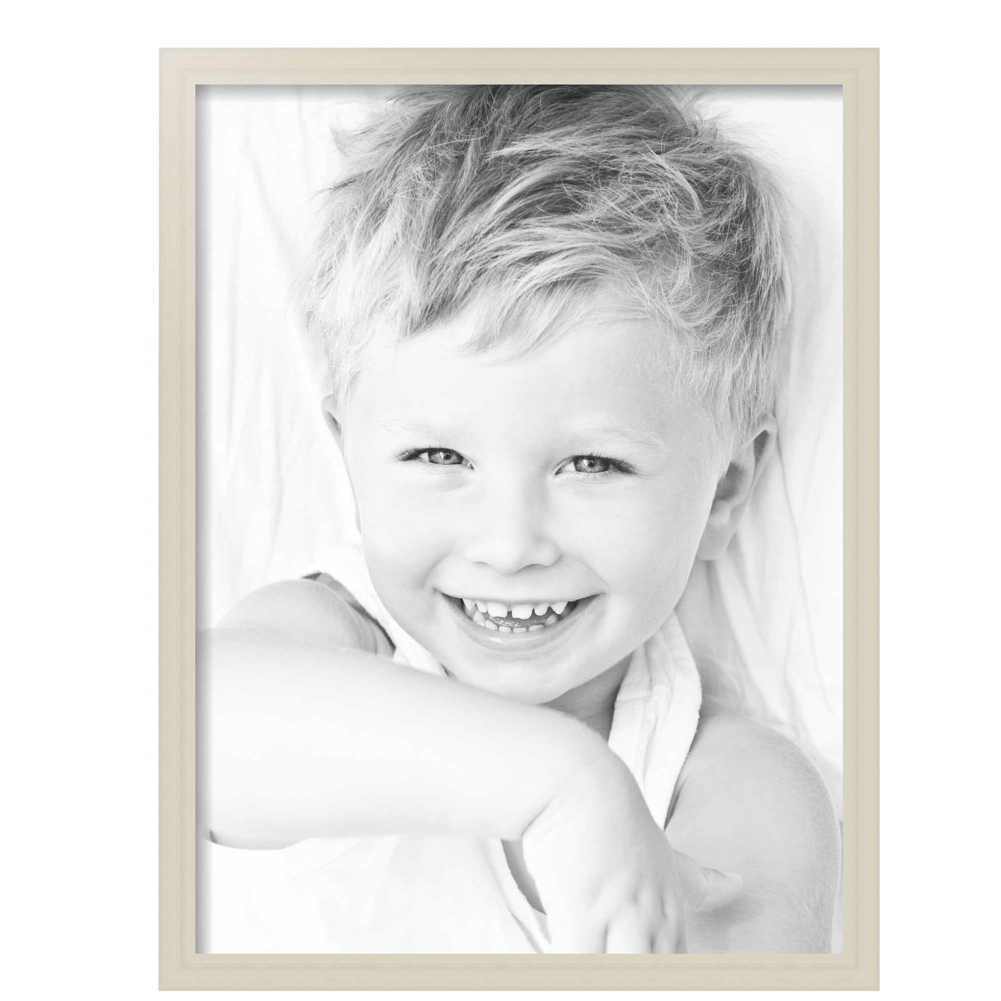 ArtToFrames 18" x 24" White Picture Frame, 18x24 inch White Wood Poster Frame (WOM-4100), 2 Pack