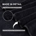 thumbnail image 5 of Covina Home 8-Pack Black Bath Towel Set, Oversized Ultra Soft Microfiber Bathroom Towel Set Adult Luxury Lightweight Cozy Collection, 5 of 7