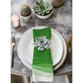 thumbnail image 2 of Ombre Green Waves Cloth Napkins Set of 6 Reusable Dinner Napkins, Abstract Art Gradient Modern Cocktail Napkin Washable Table Napkins for Wedding/Holiday Party/Baby Shower 20"x20", 2 of 7