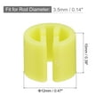 thumbnail image 2 of Uxcell Clothes Hanger Marker Blank Fit 3.5mm Rod for Garment Color Coding Yellow 300 Pack, 2 of 5