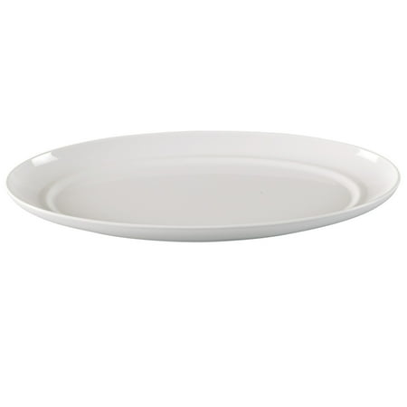 

Catering Collection Oval Deep Platter 16 W X 7 1/2 L Melamine White