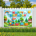 thumbnail image 7 of Colorful Train Happy Birthday Banner for Kids Outdoor Party Celebration, 7 of 7