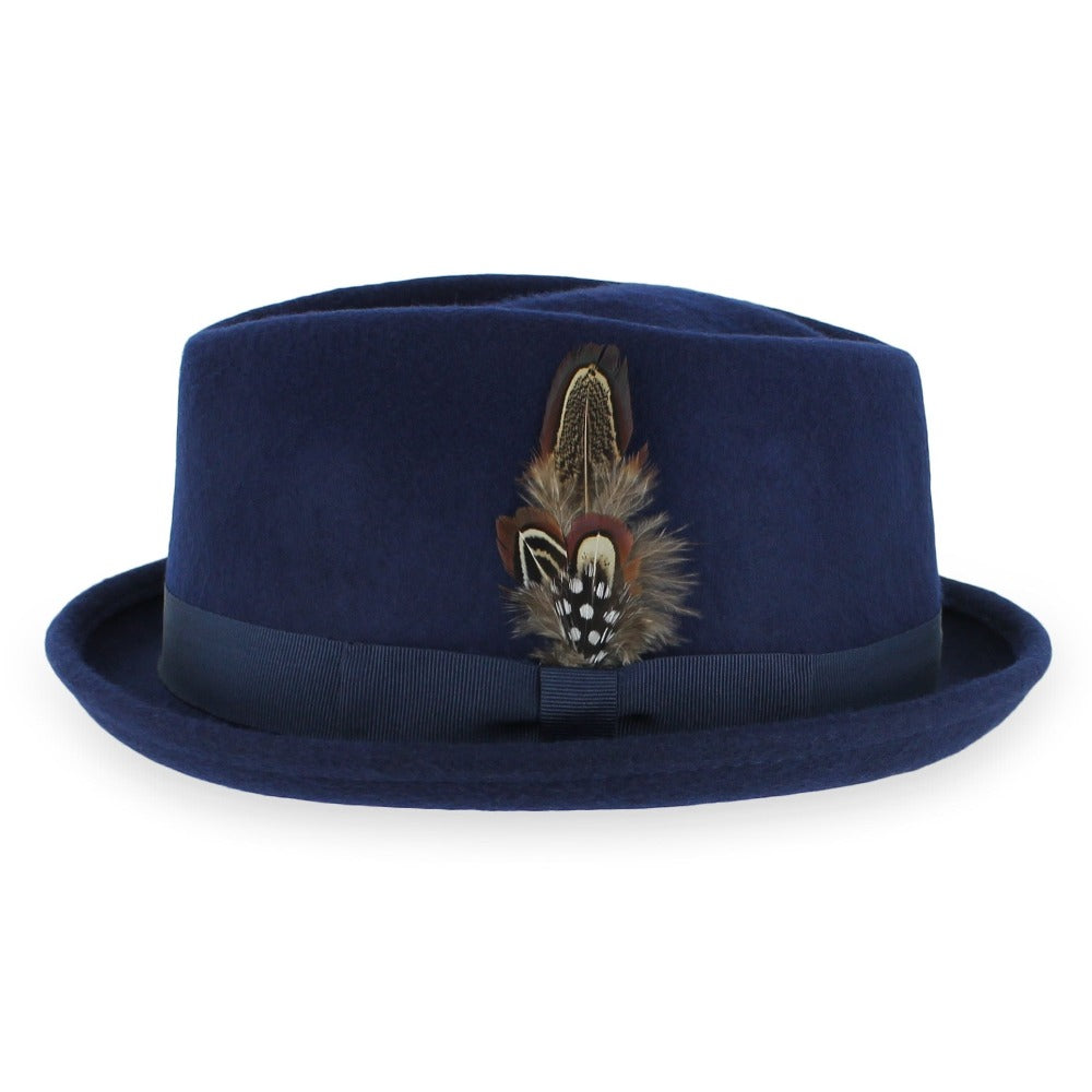 Belfry Crushable Porkpie Fedora Hat Men display picture 1