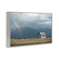 thumbnail image 3 of Stupell Industries Mission Mountain Barn Rainbow Gray Framed Giclee Art, design by Annie Bailey Art, 3 of 8