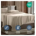 thumbnail image 5 of Split King Sheets for Adjustable Beds - 5 Piece Split King Sheets Set, Deep Pocket, Hotel Luxury, Extra Soft, Breathable and Cooling, Beige Cream Split King Bed Sheets, 5 of 9