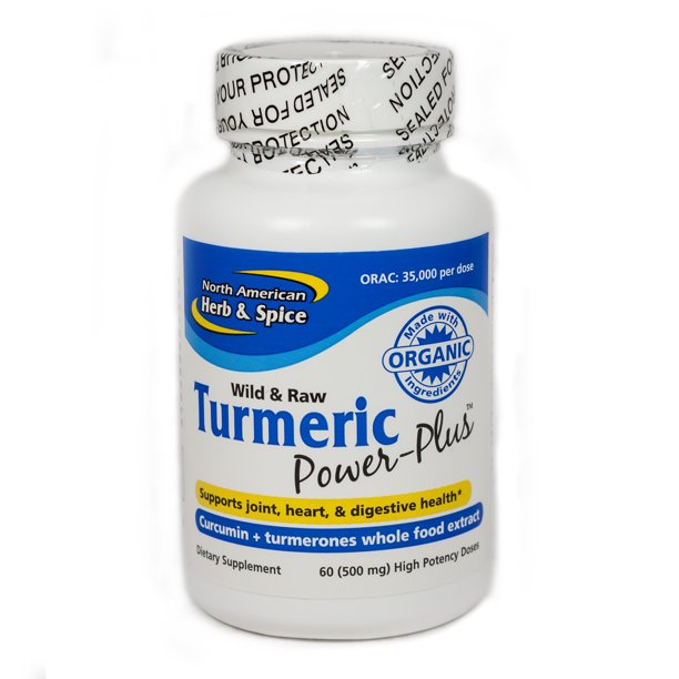 Turmeric Power Plus By North American Herb and Spice 60 Capsules